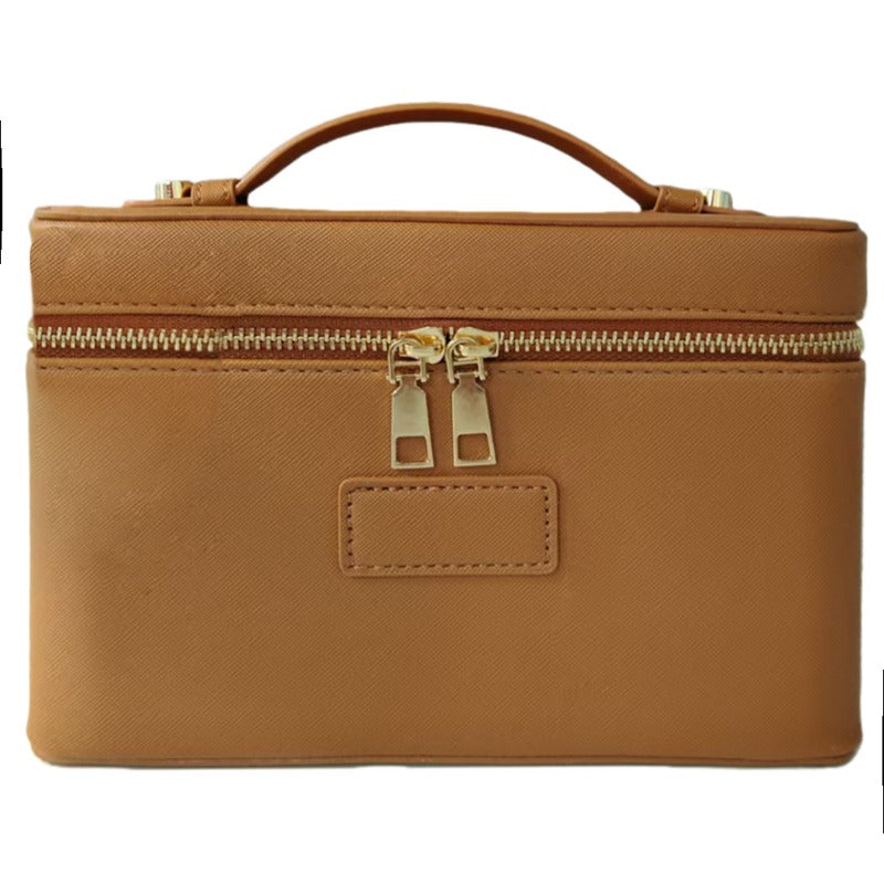 Top-handle vanity case bag