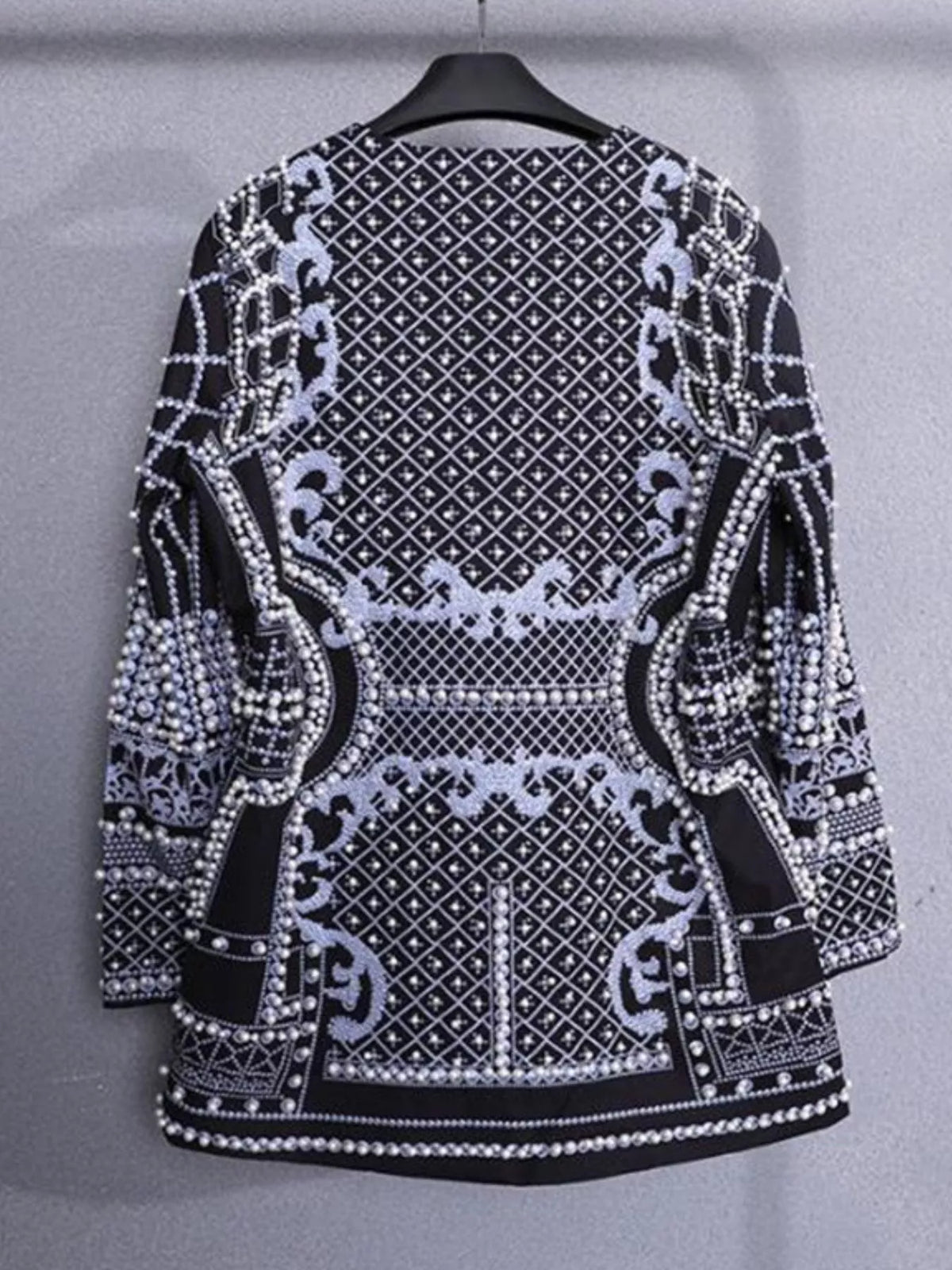 Pearl-button blazer