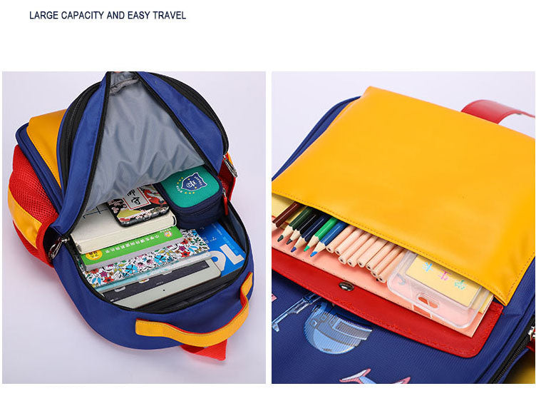 New children's schoolbag cartoon creative boy light backpack 3-5 years old kindergarten student backpack