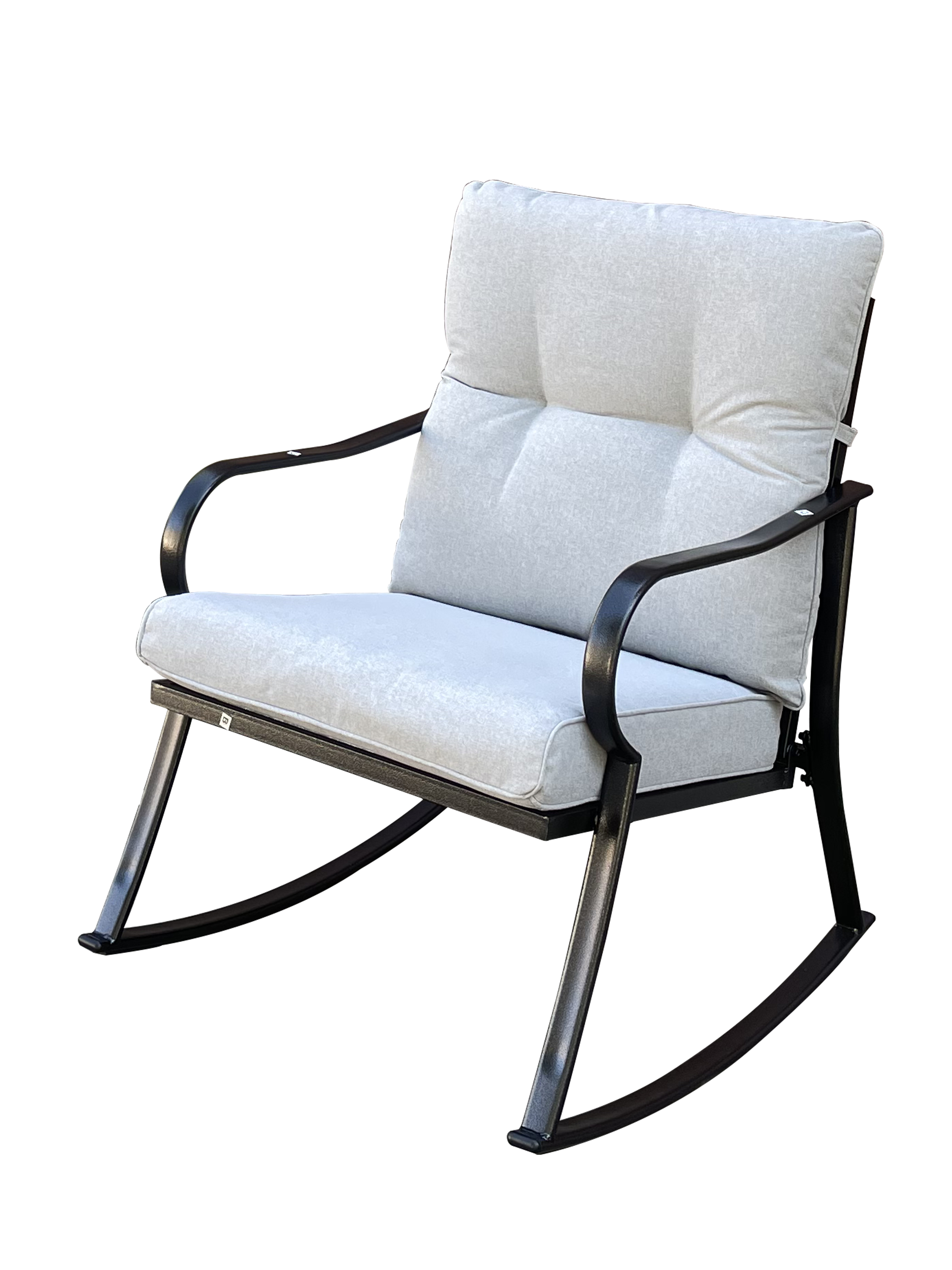 ROCKER SET CHAIR AND TEAPOY OFF-WHITE