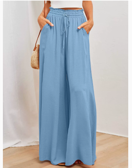 Flowing wide-leg pants