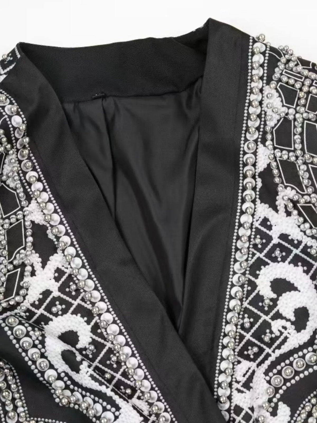 Pearl-button blazer