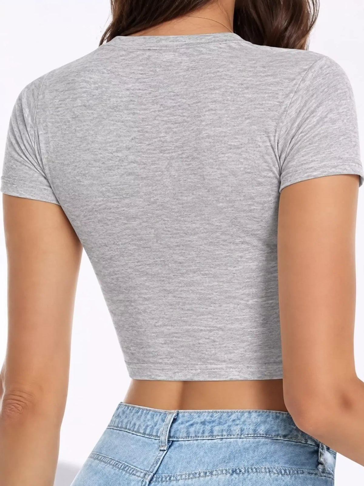 Fitted crew crop tee
