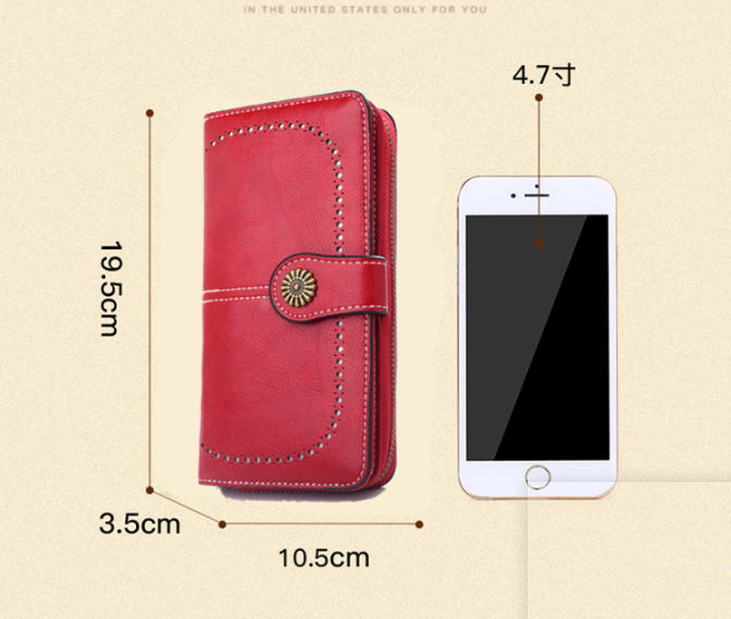 Snap-tab long wallet