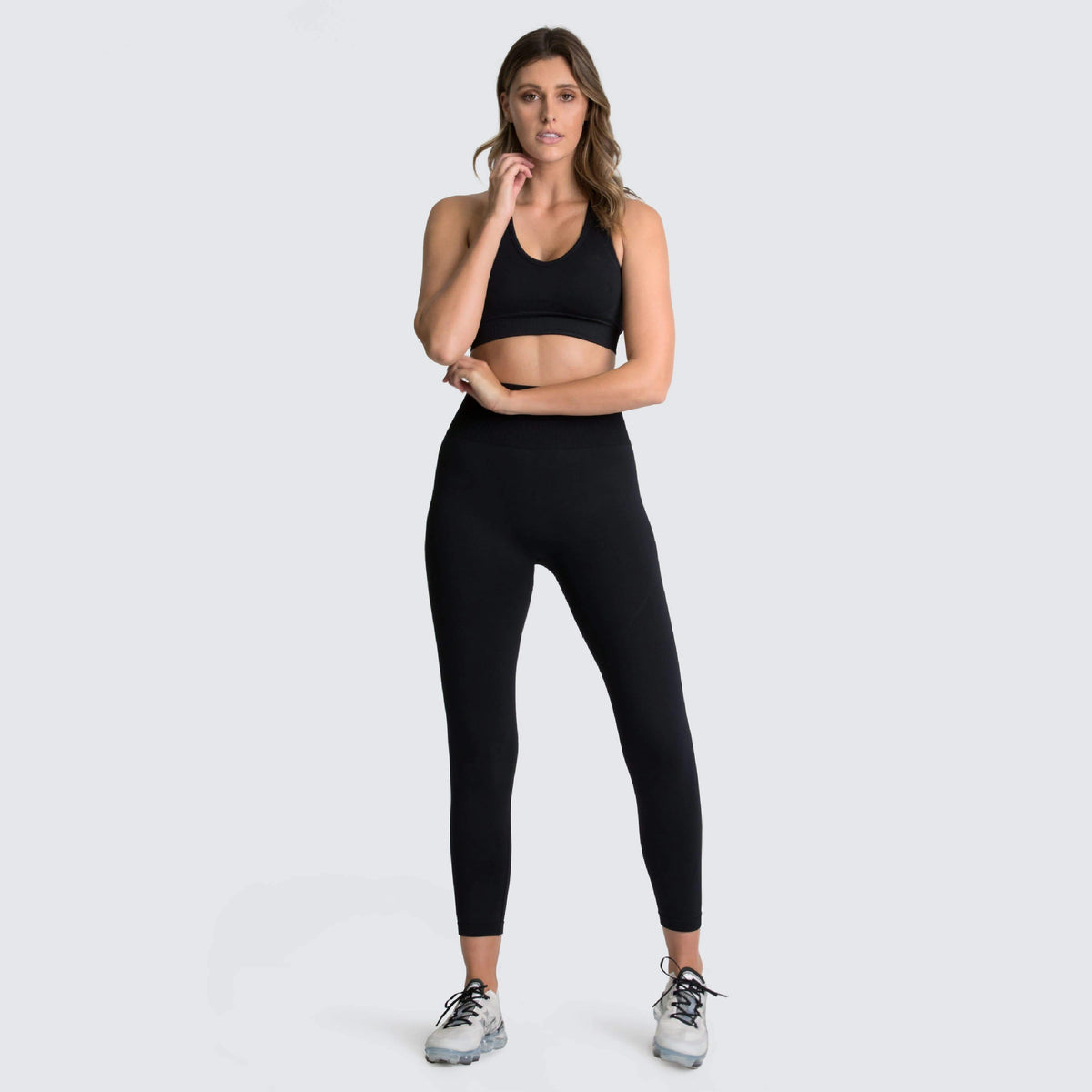 Seamless knit workout set