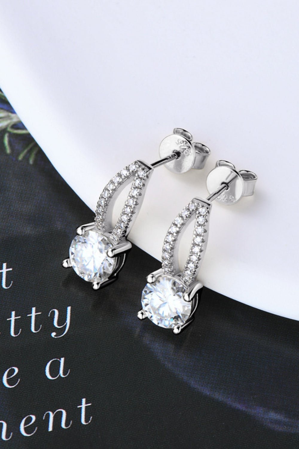 1 Carat Moissanite 925 Sterling Silver Earrings - Masidas Stores