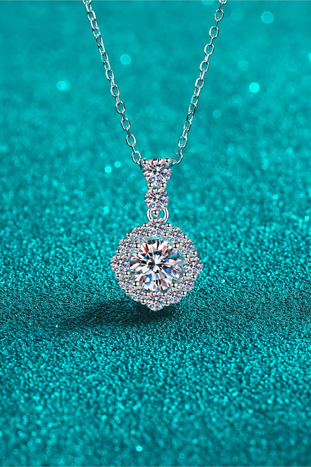 1 Carat Moissanite 925 Sterling Silver Necklace - Masidas Stores