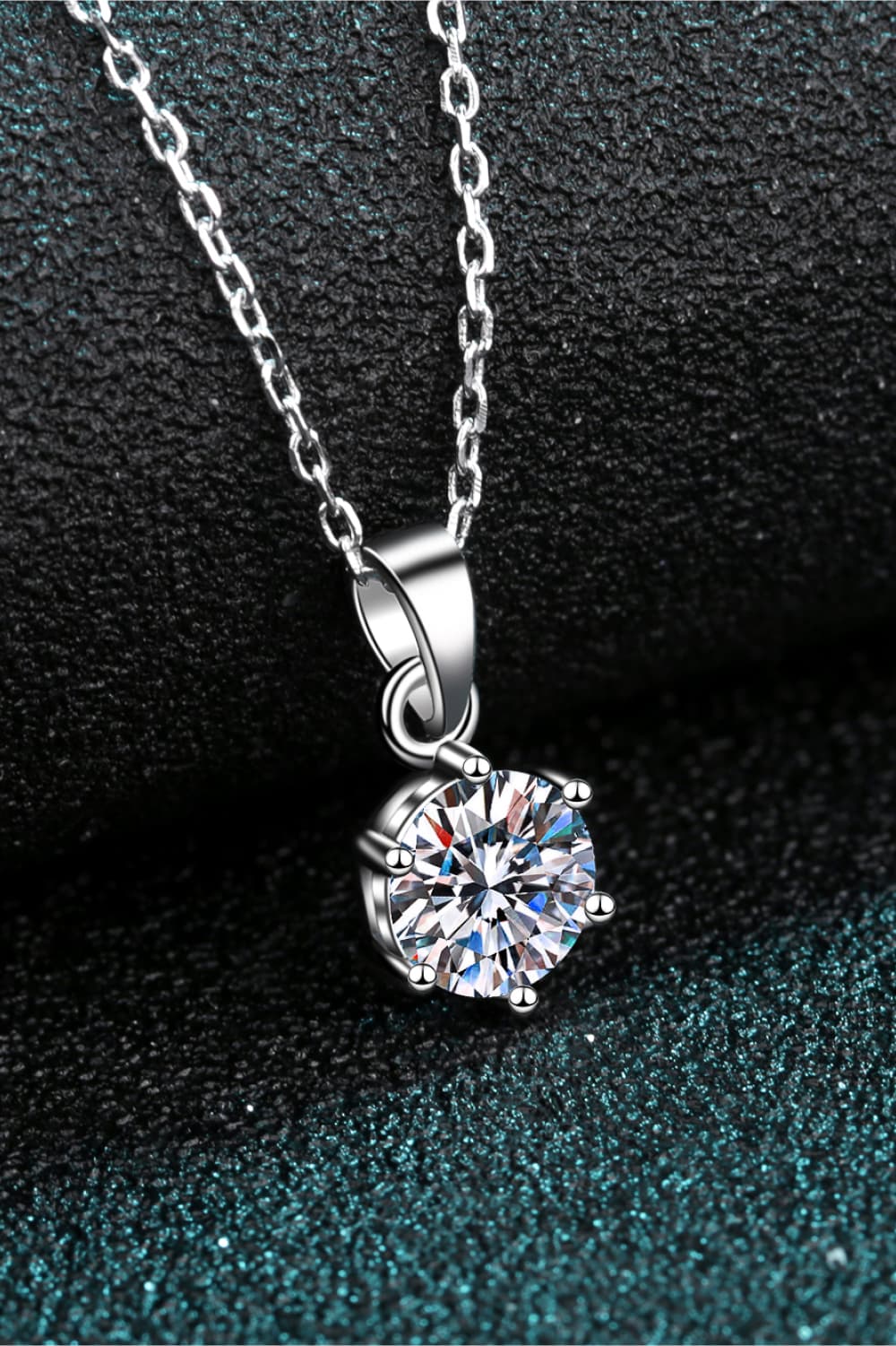 1 Carat Moissanite 925 Sterling Silver Necklace - Masidas Stores