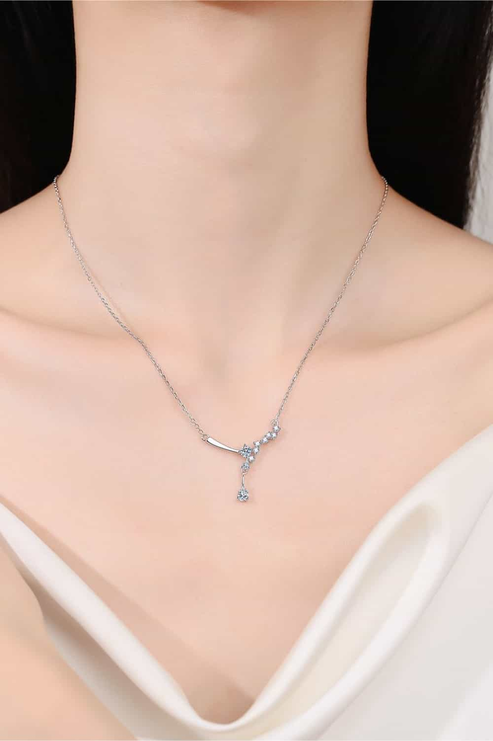 1 Carat Moissanite 925 Sterling Silver Necklace - Masidas Stores