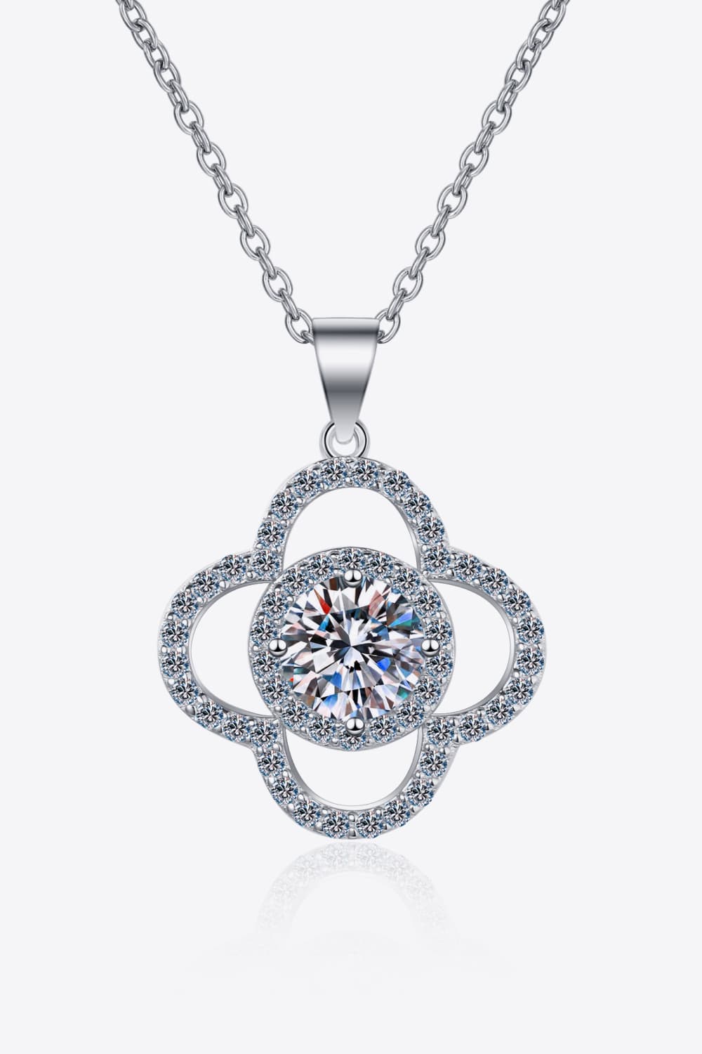 1 Carat Moissanite 925 Sterling Silver Necklace - Masidas Stores