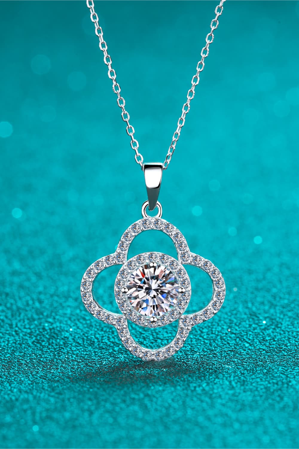 1 Carat Moissanite 925 Sterling Silver Necklace - Masidas Stores