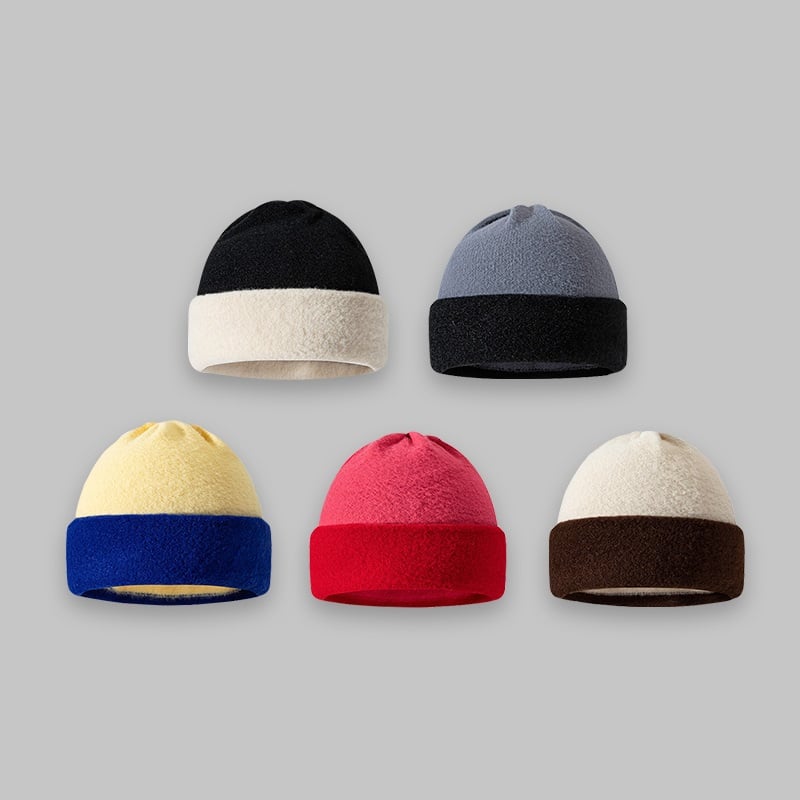 Two-tone fisherman beanie