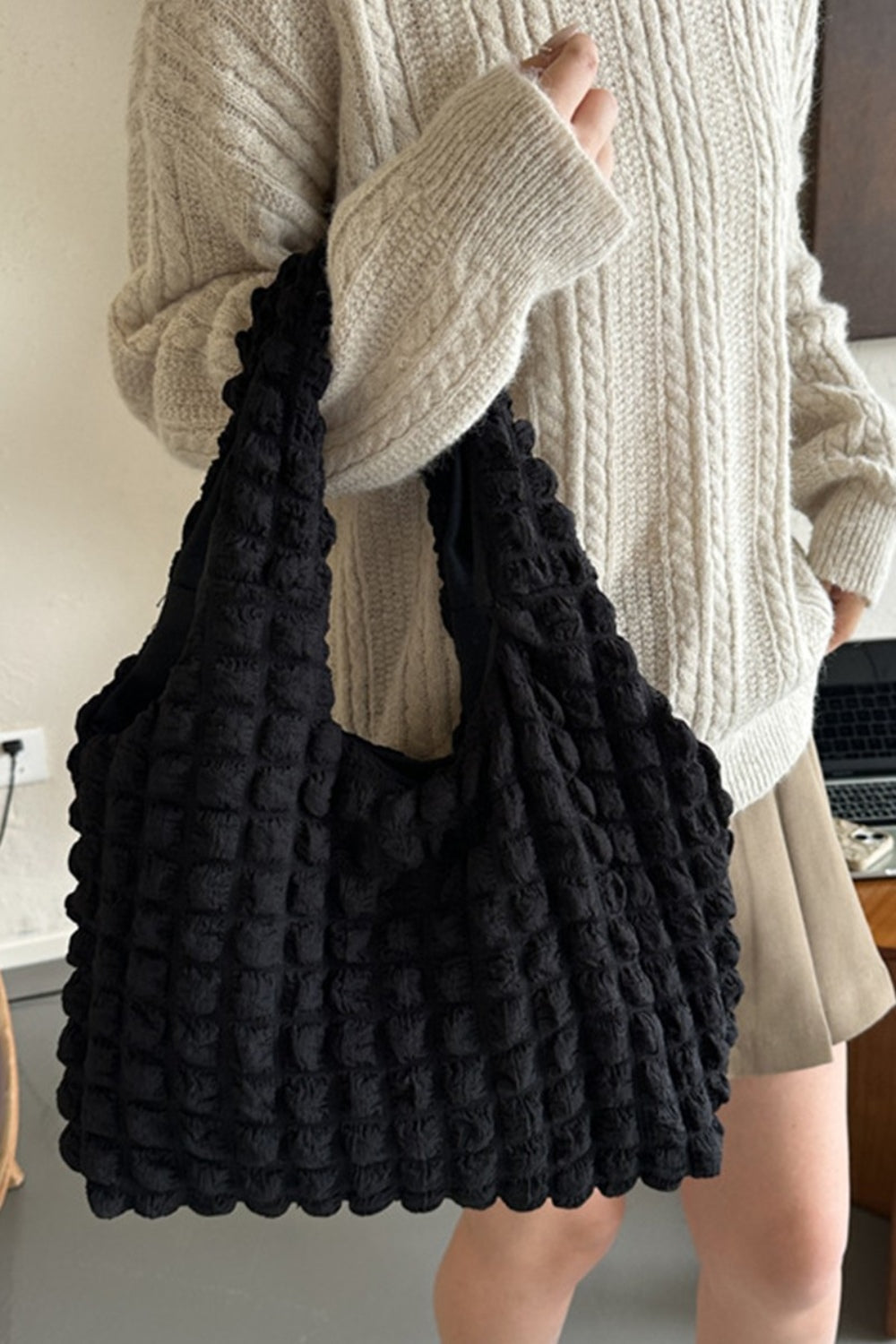 Zenana Cloud Puffy Shoulder Tote Bag