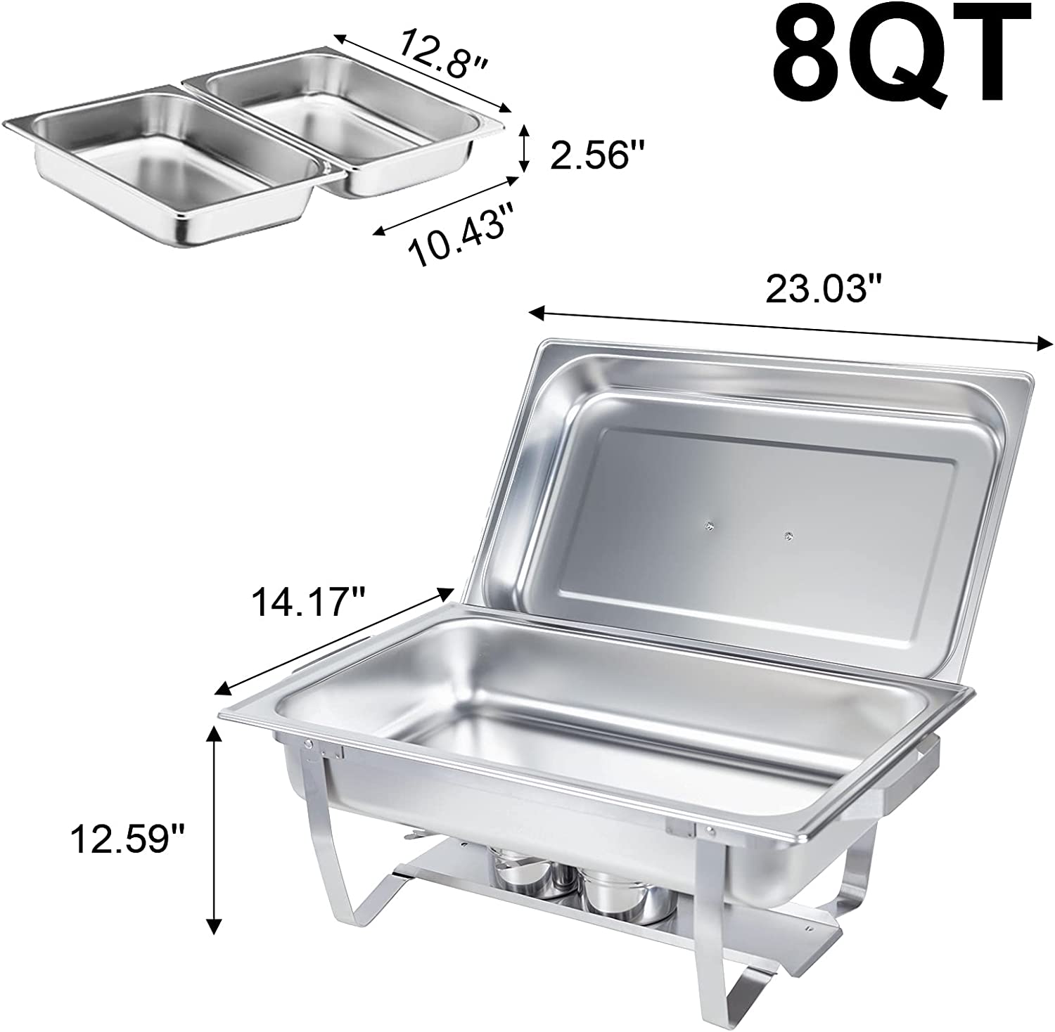 Buffet Catering Dish For Home and Outdoor 2 sets