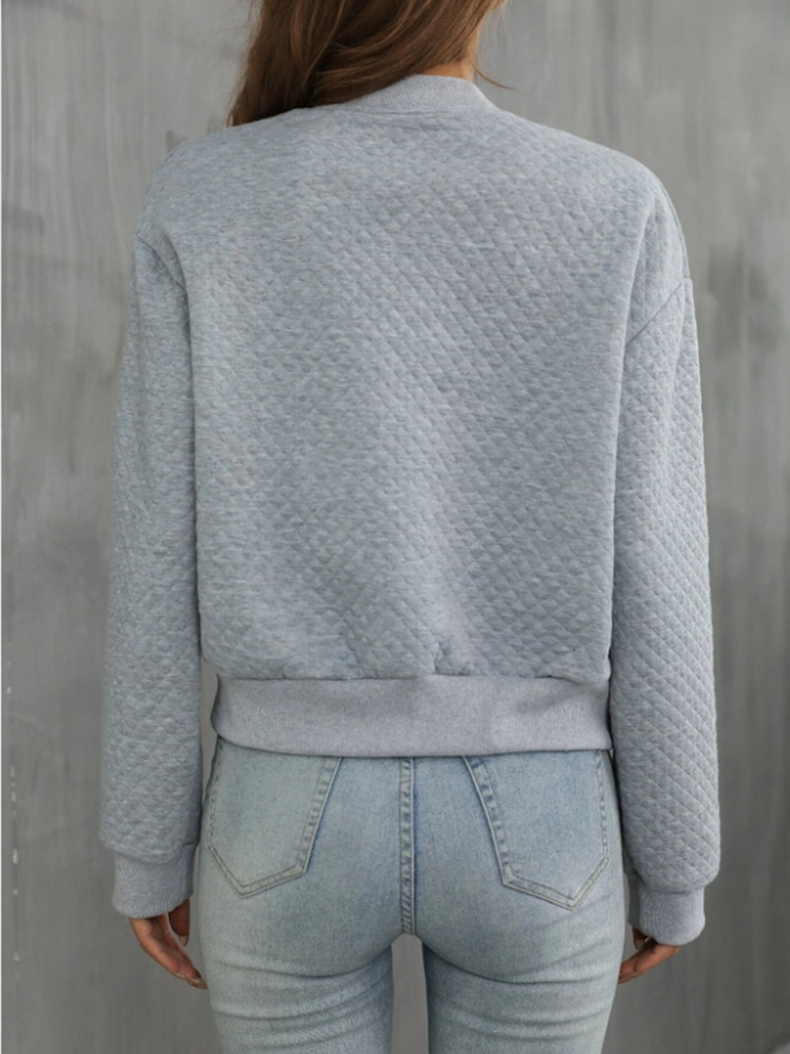 Zip up long sleeve jacket