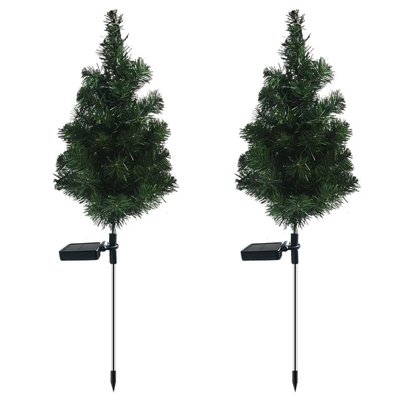 Solar Christmas Tree Lights Ground Insert Lawn LED Color Lights