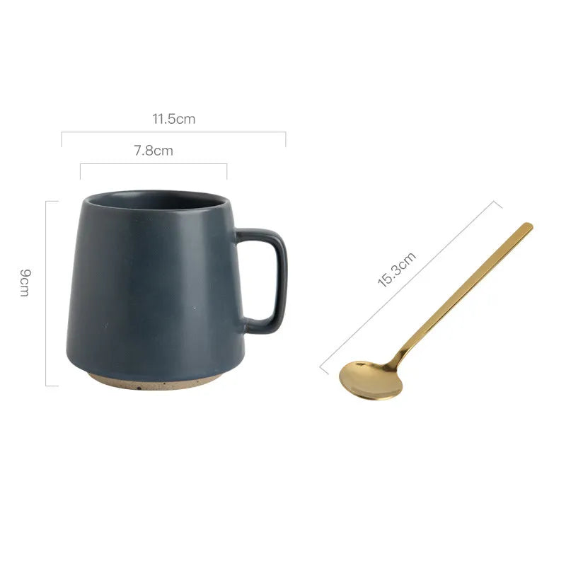 Speckled stoneware mug set