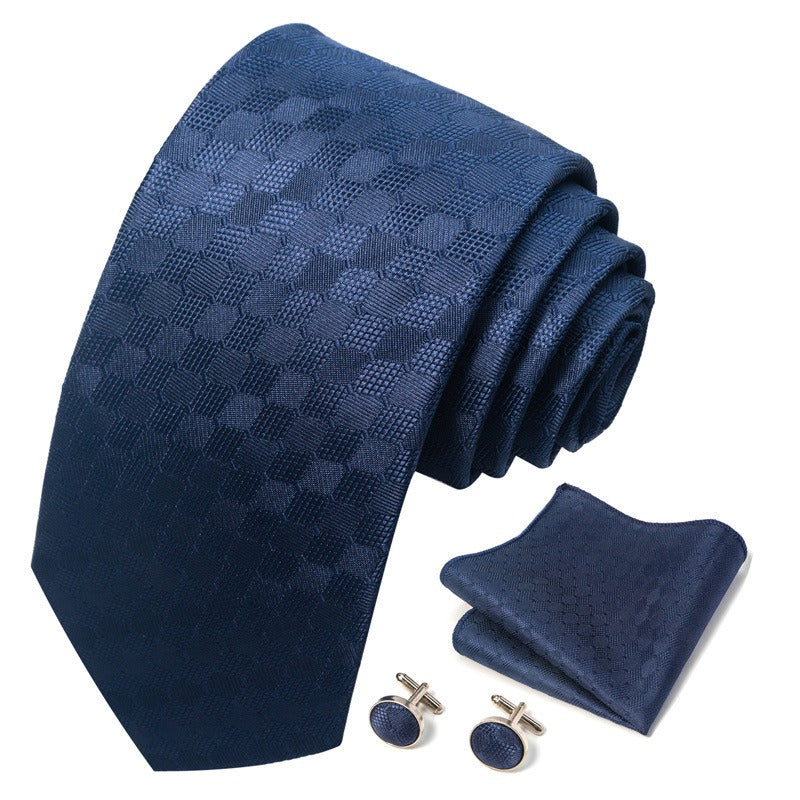 Paisley patterned men's wedding suit tie pocket towel cufflink set