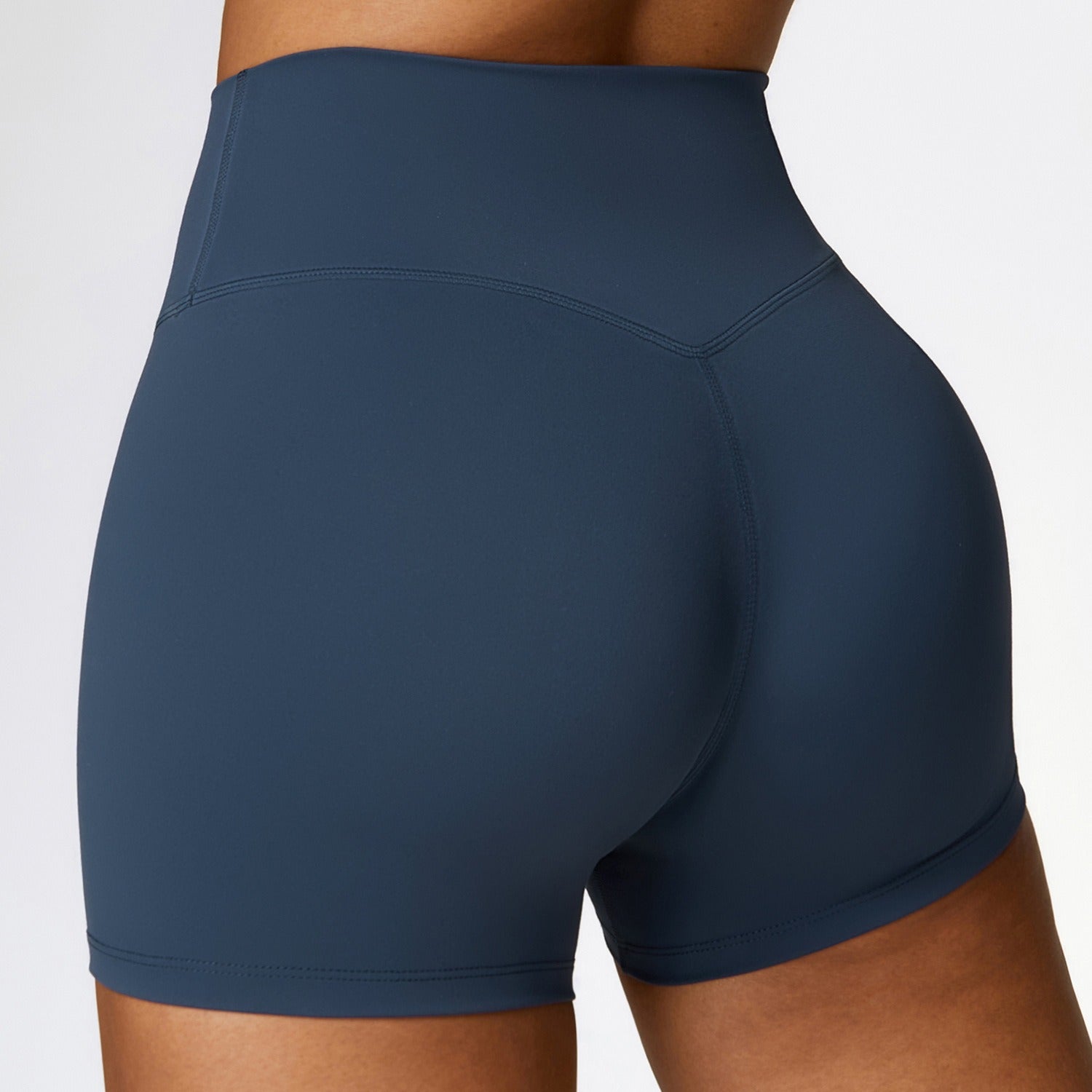 Tight Yoga Shorts Women's High Waist Tummy Control Fitness Pants Butt Lift Running Sports Shorts