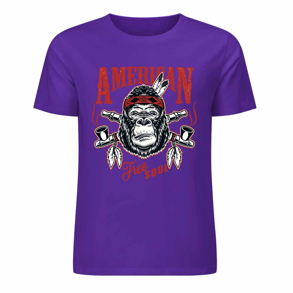 New 2025 Pure cotton short sleeved T-shirt Front print Multiple colors