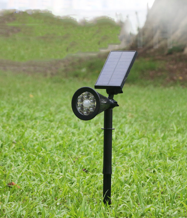 Outdoor Courtyard Garden Plug-In Solar Lawn Light New LED Standing Landscape Spotlight