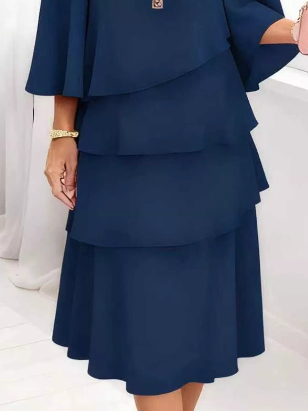 Ruffle-tier dress