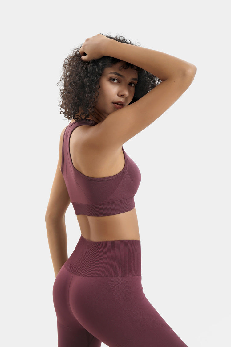 Seamless knit workout set