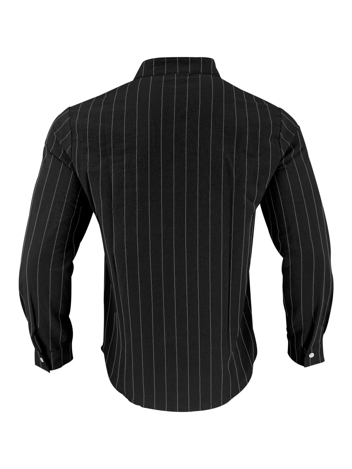 Striped button-up shirt