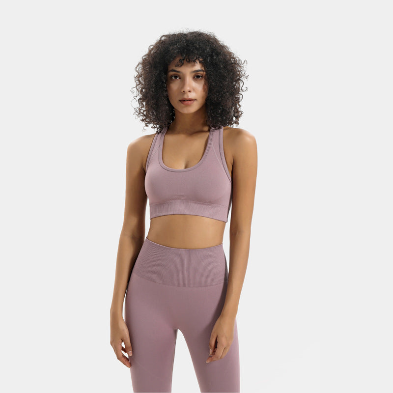 Seamless knit workout set