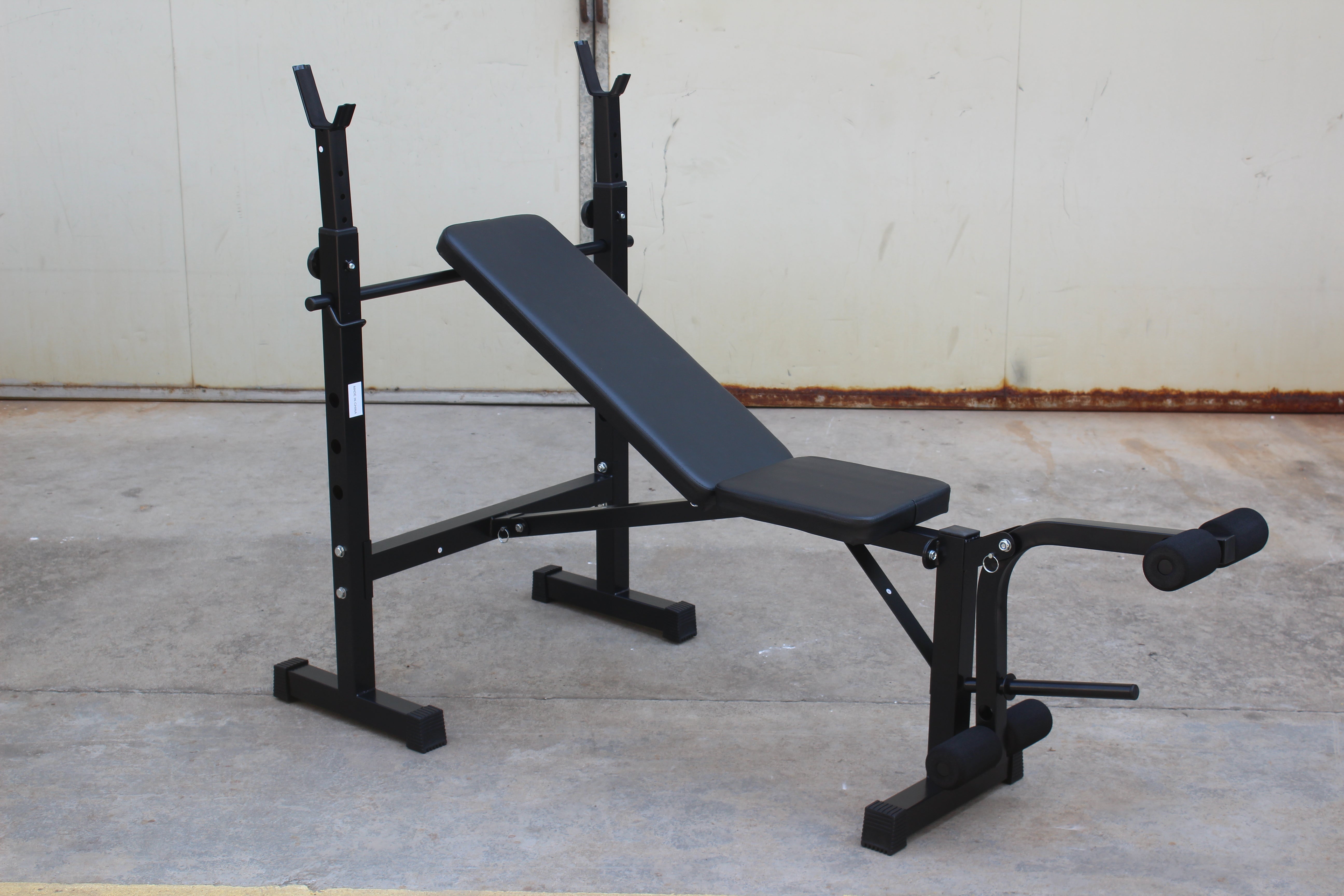 Olympic Weight Bench Bench Press Set with Squat Rack and Bench for Home Gym Full-Body Workout