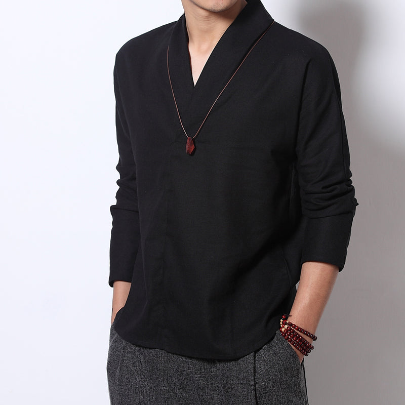 Relaxed linen overshirt