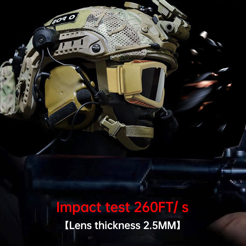 Tactical glasses anti-sand shooting goggles outdoor equipment military fans field anti-impact glasses