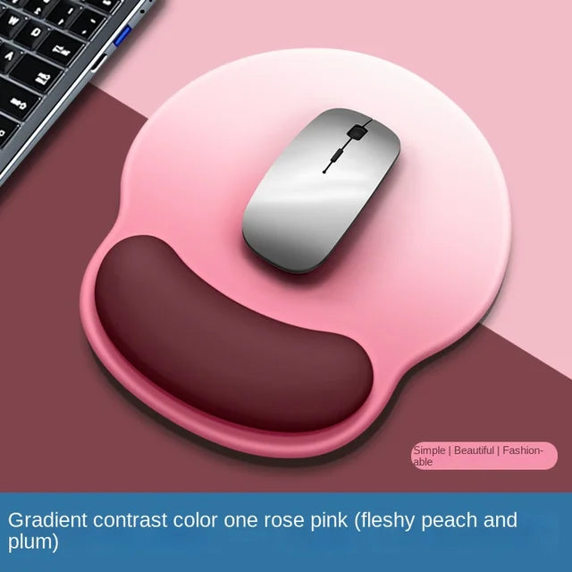 Gradient Mouse Pad Wrist Guard with Logo Female Wrist Guard Mouse Pad Wrist Support Computer Silicone Mouse Pad Wholesale