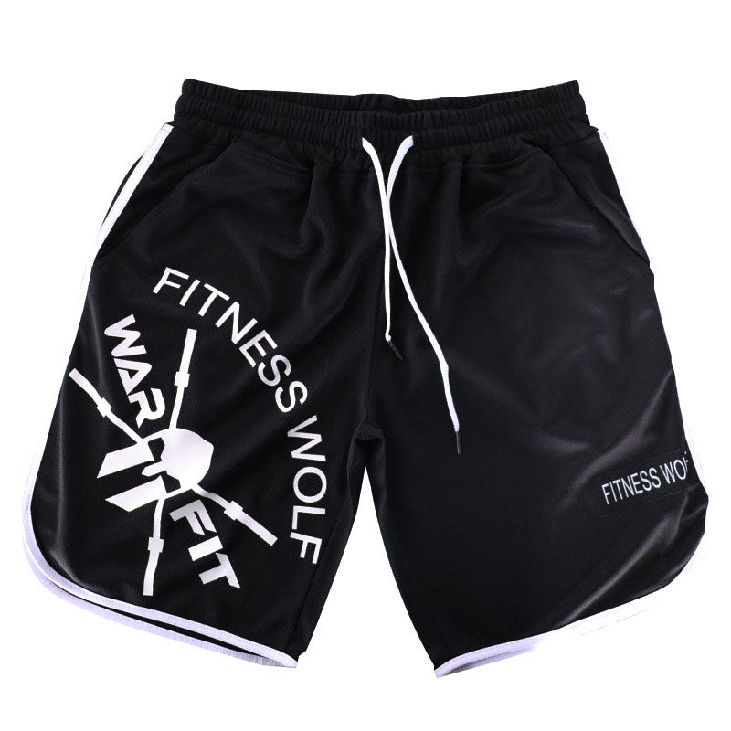 Shorts Men Quick Dry Skull Print Gym Jogging Shorts For Men