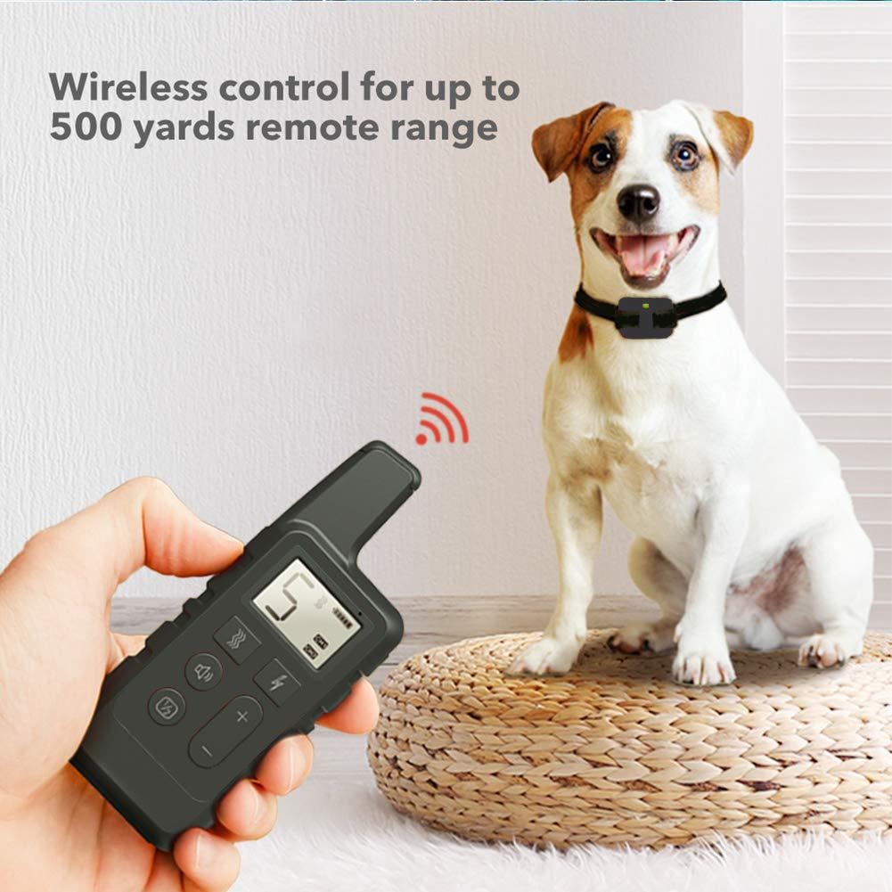 Private model dog trainer barking stop 500m remote control electric shock vibration warning pet supplies electronic collar