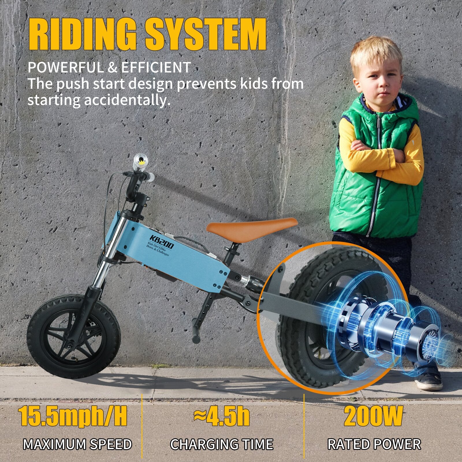 Children's outdoor  off-road electric  bicycle