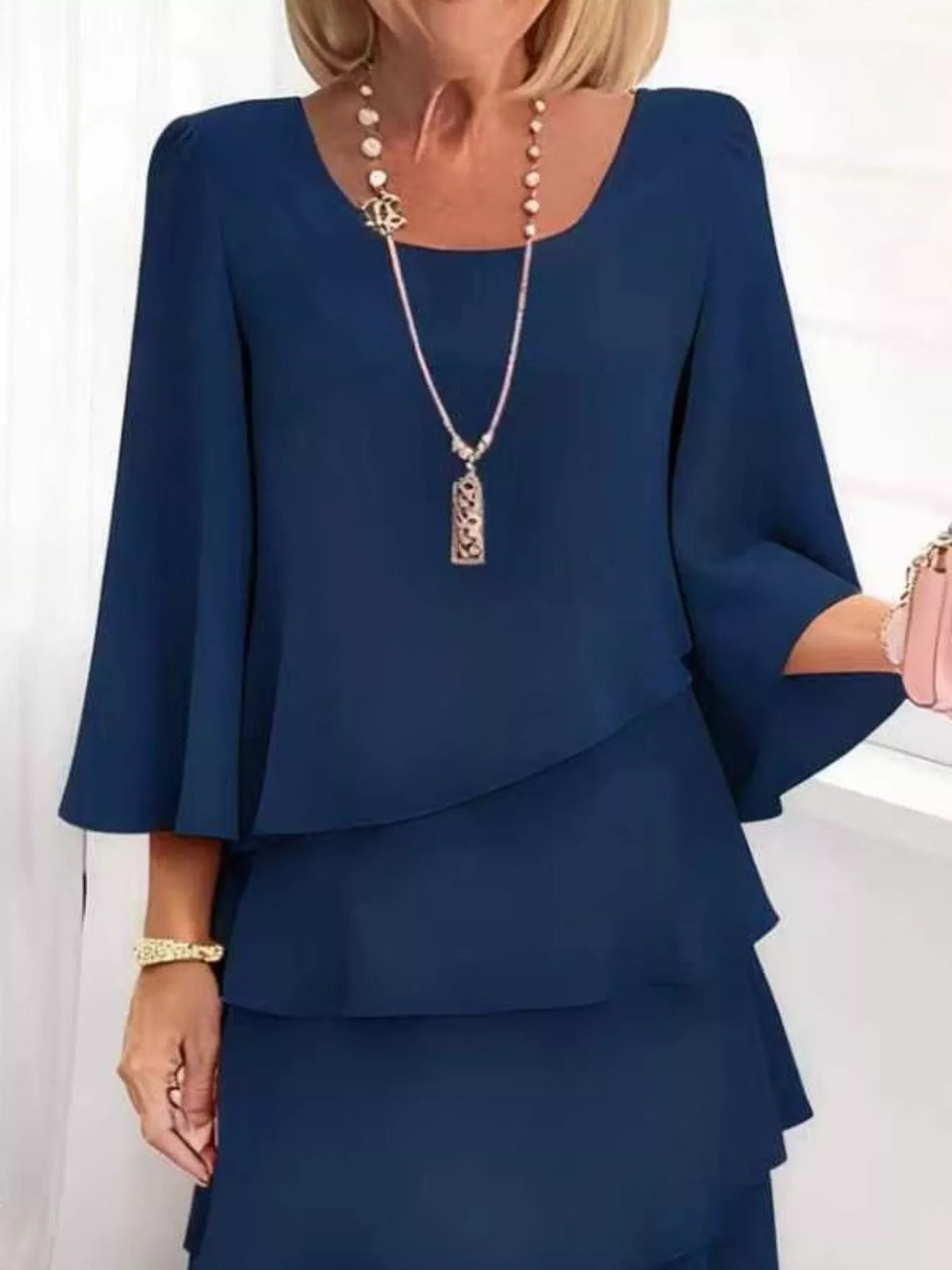 Ruffle-tier dress