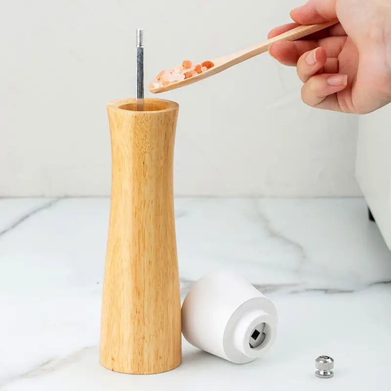 Wooden salt and pepper mills