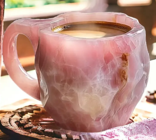 Crystal resin coffee cup