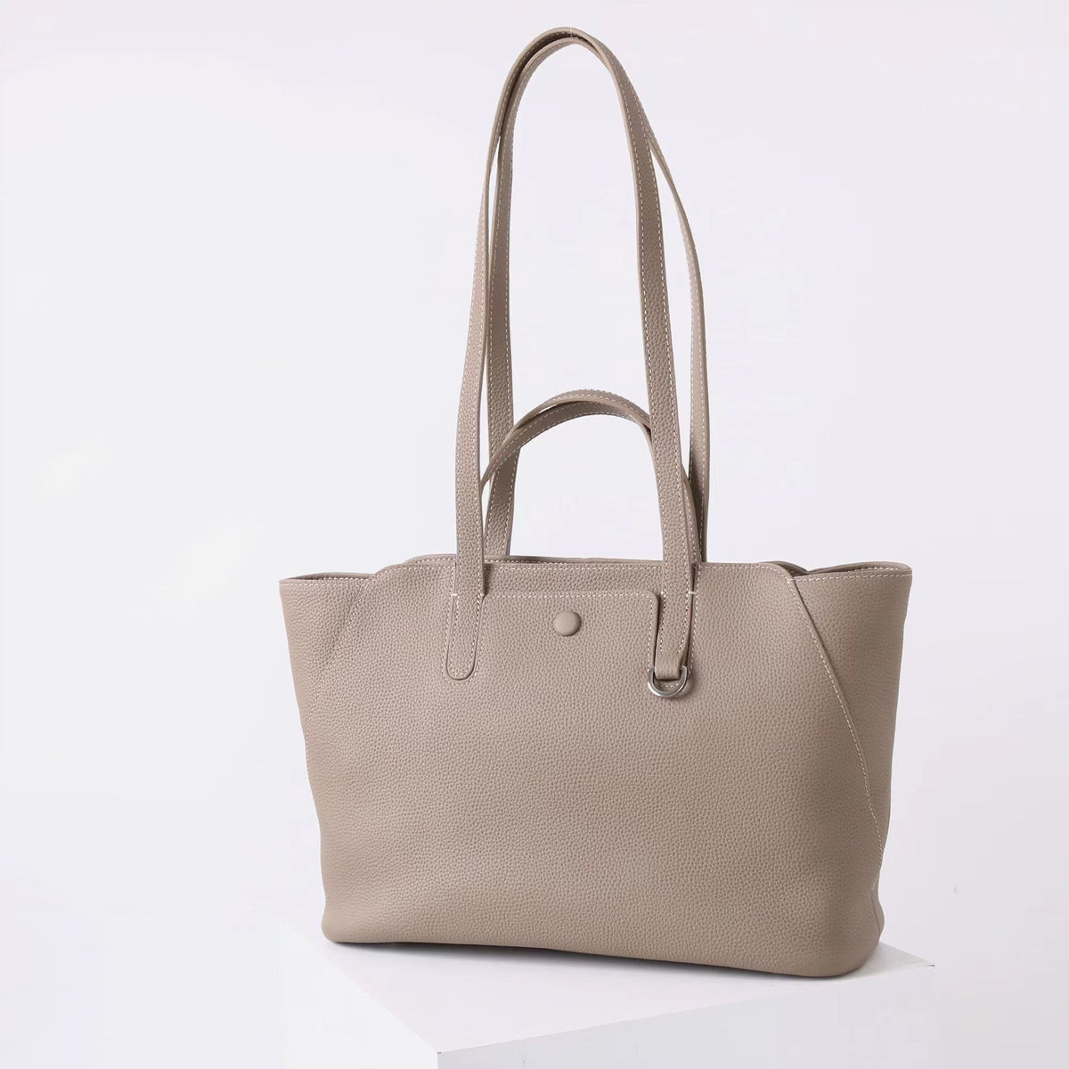 Leather everyday tote