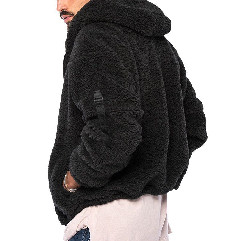 Men's Winter New Double-sided Bejirog Warm Hooded Zipper Casual Jacket Coat