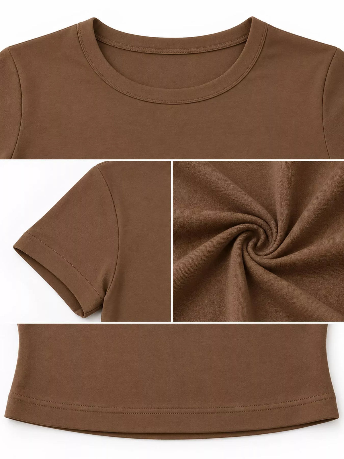 Fitted crew crop tee