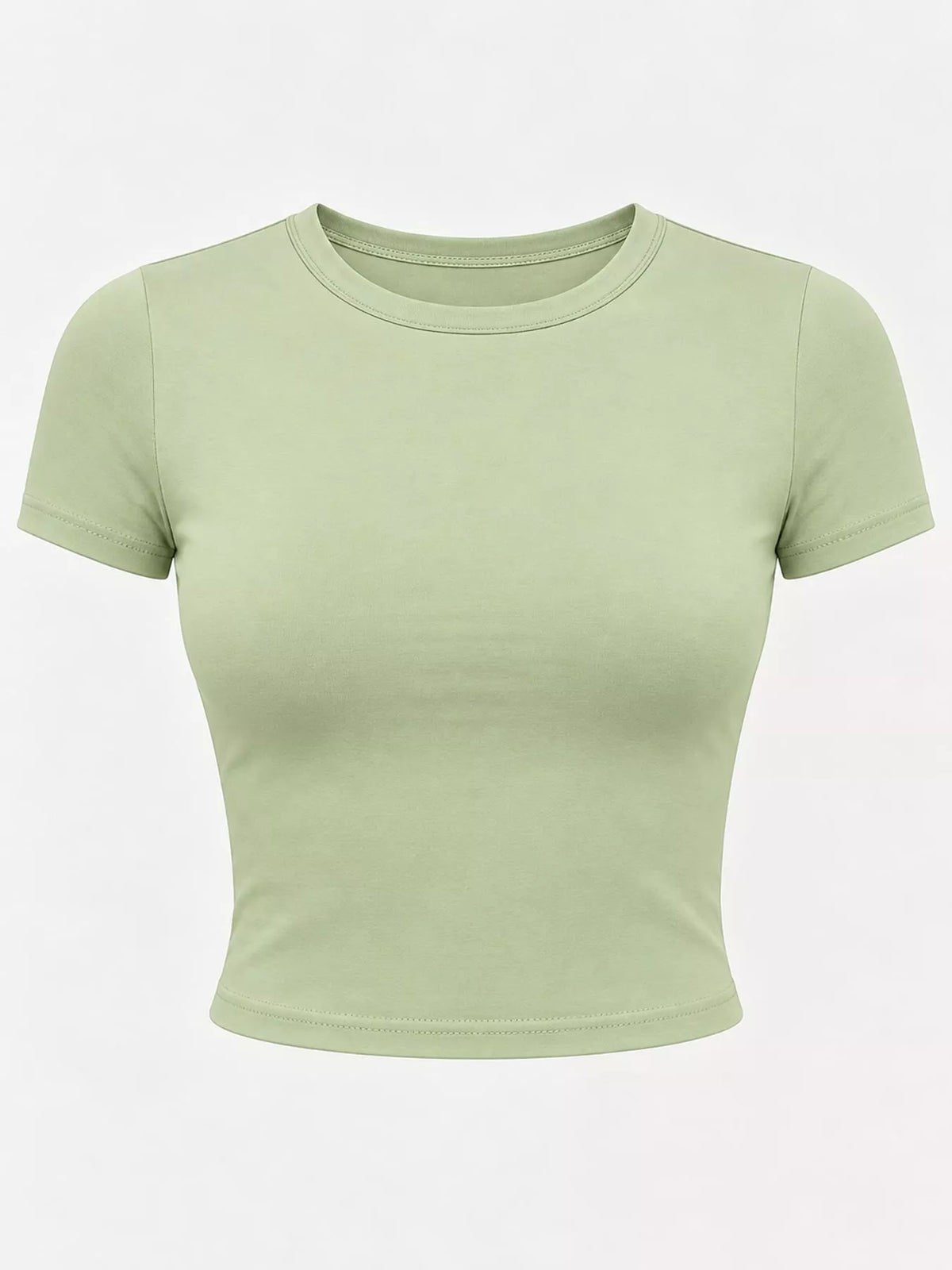 Fitted crew crop tee