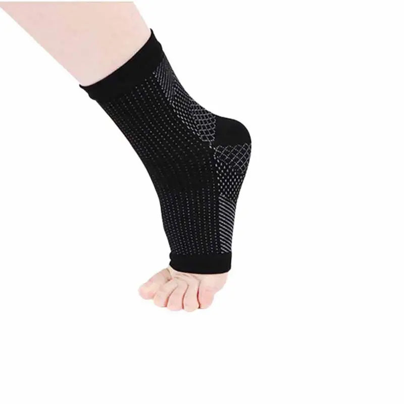 1pair Foot Compression Sleeve Anti Plantar Support Ankle Angel Socks Sport Protector Basketball Soccer Ankle Support Relief Sock