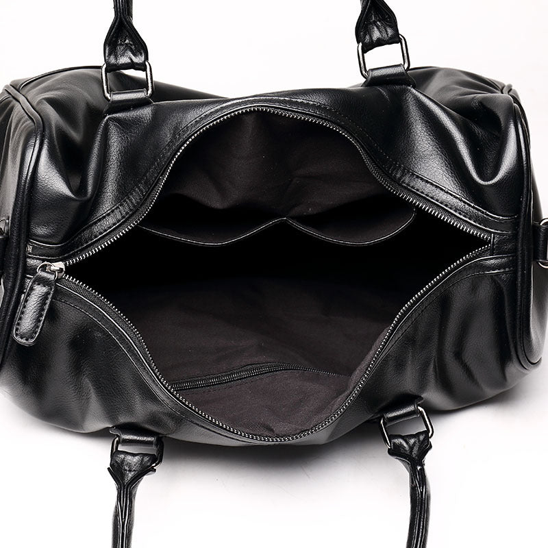 Weekender travel bag, Black, inside