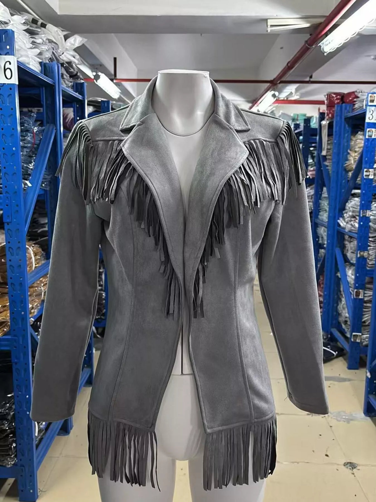 Western fringe jacket