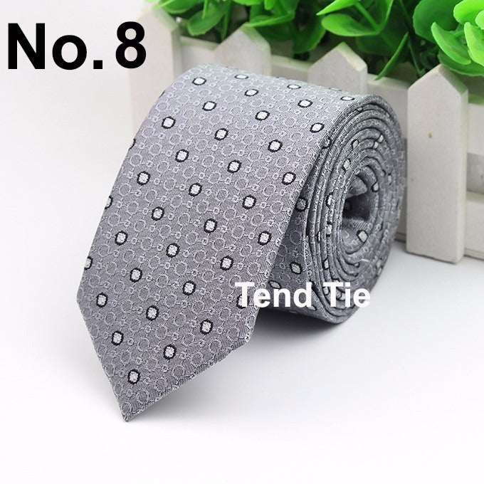 Men's Business Professional Polyester Tie 6CM British Tie