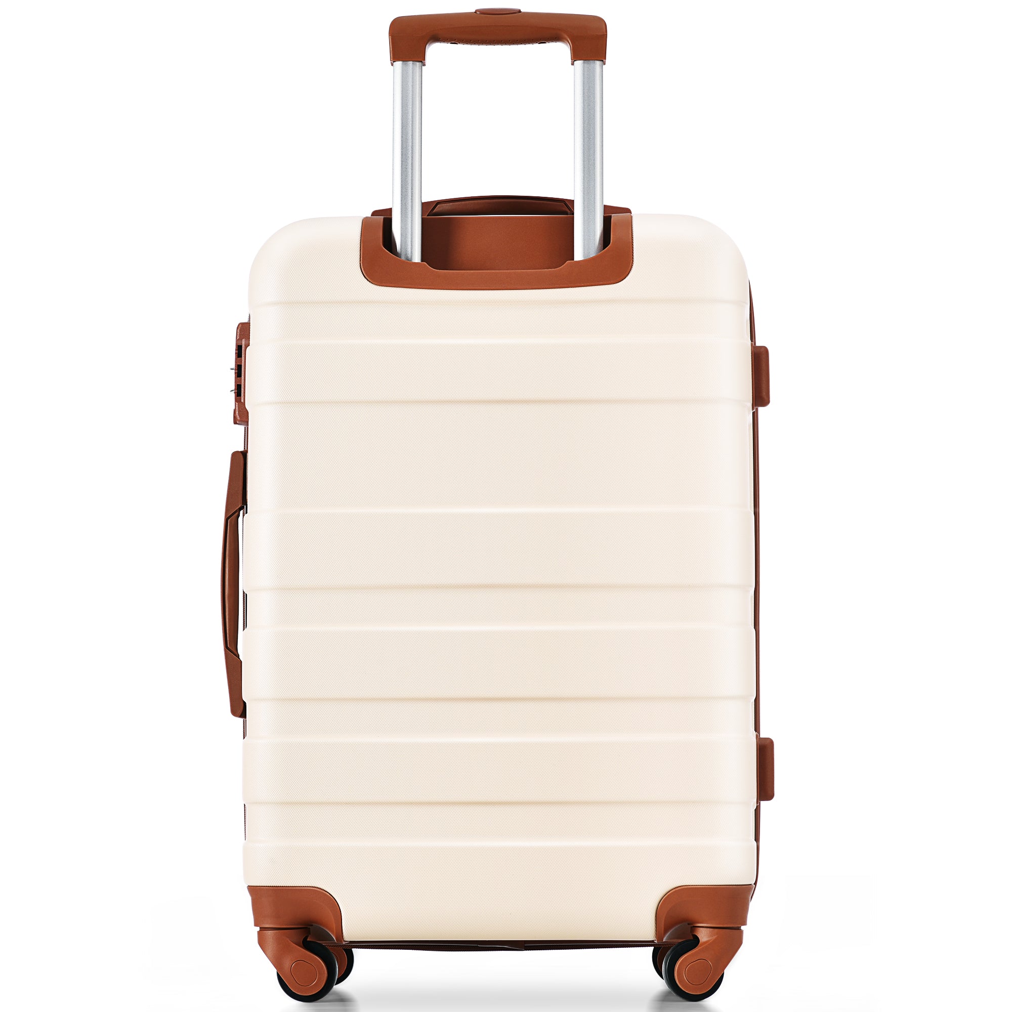 Luggage Sets 4 Piece  ivory and brown