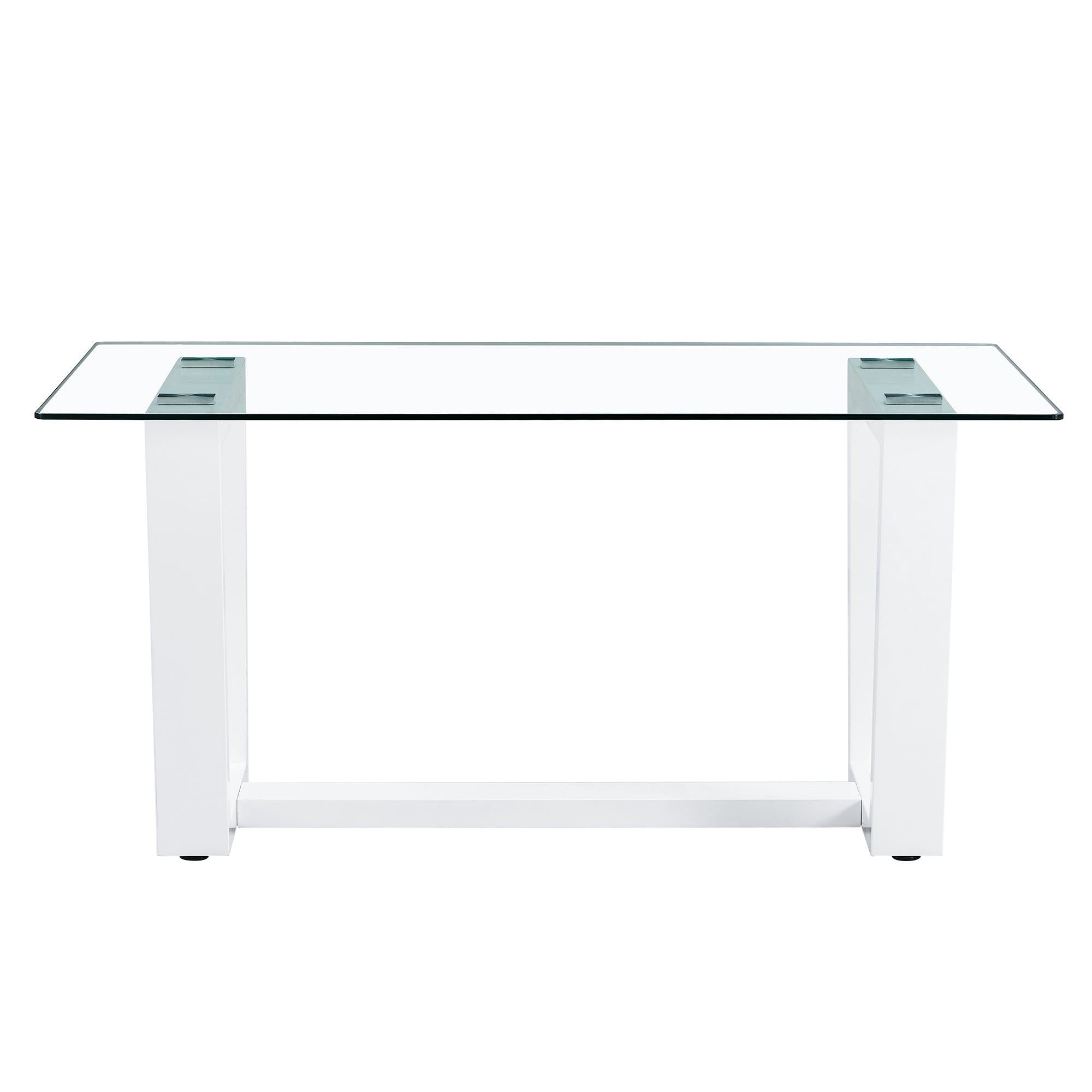 Glass Dining Table Large Modern Minimalist Rectangular