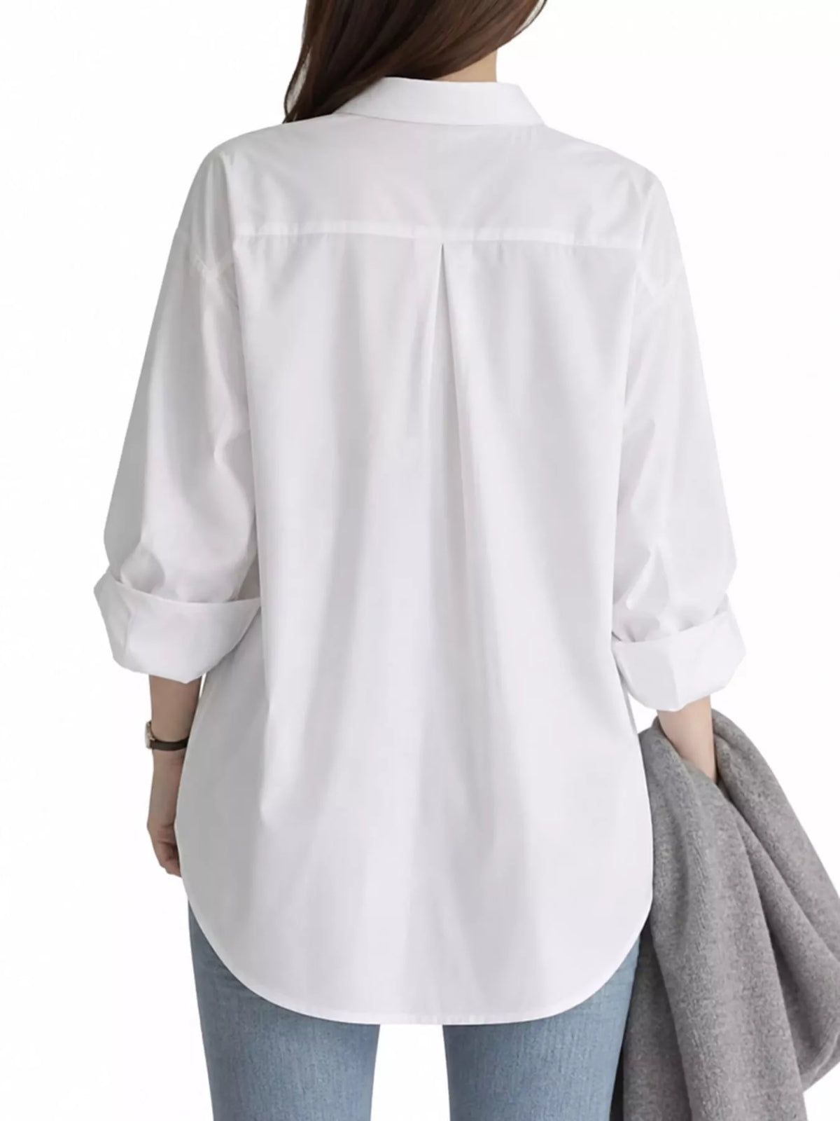Oversized button-down shirt